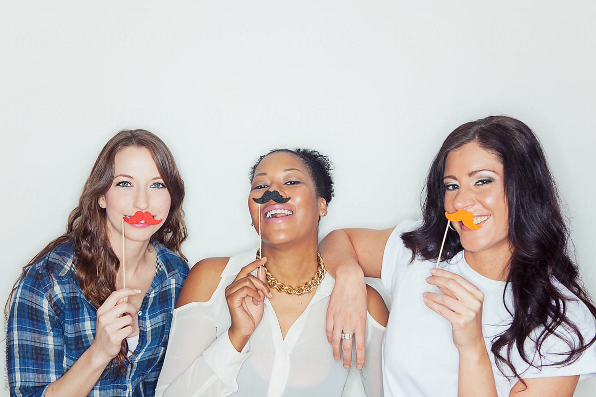 Portraits: Group Of Friends With Moustaches