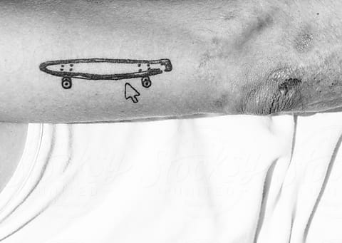 FEELINGS: coffee stained SKATE FLASH | Skateboard tattoo, Skate tattoo,  Cool small tattoos