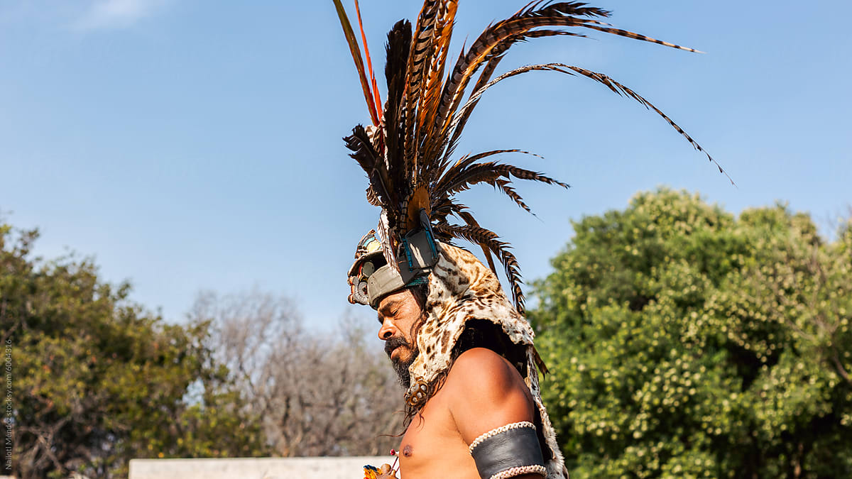 Pre-Hispanic dancer in Mexico
