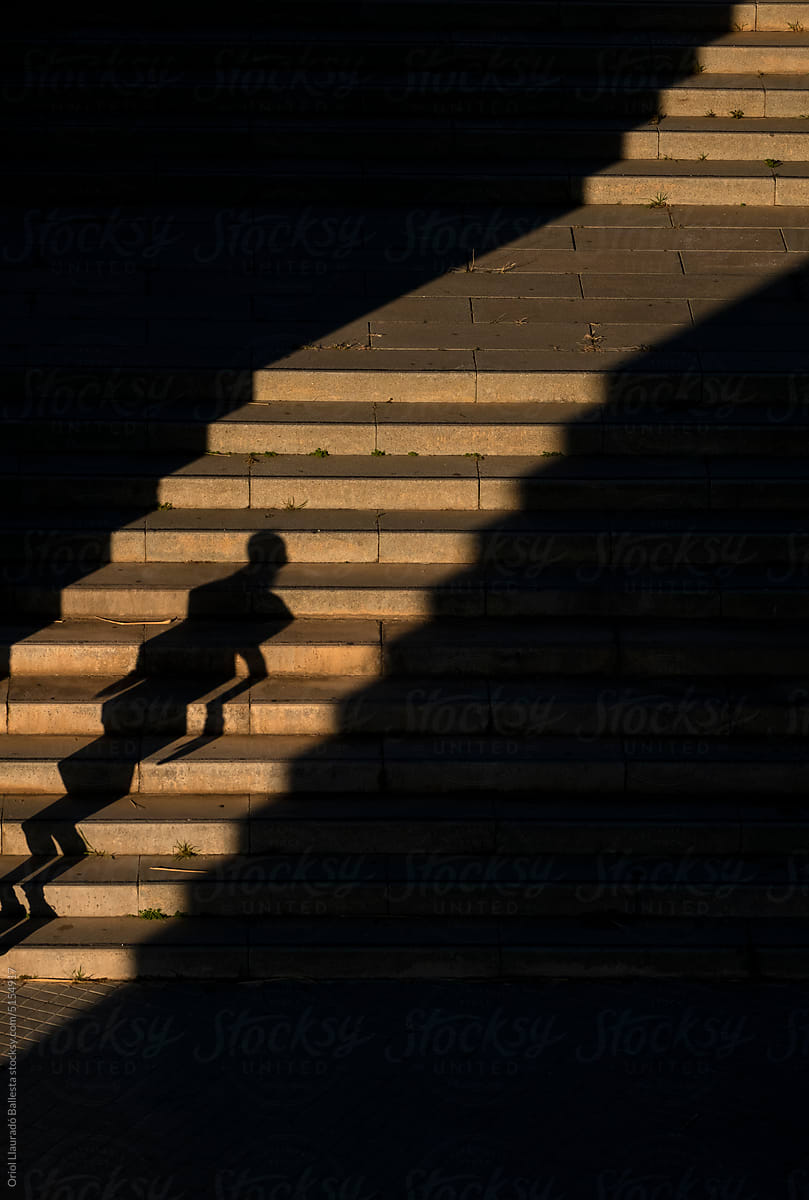 Sunlight On Stone Stairs