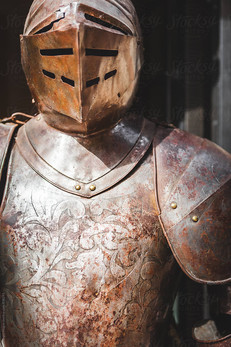 Rusty Medieval Armor in Italy