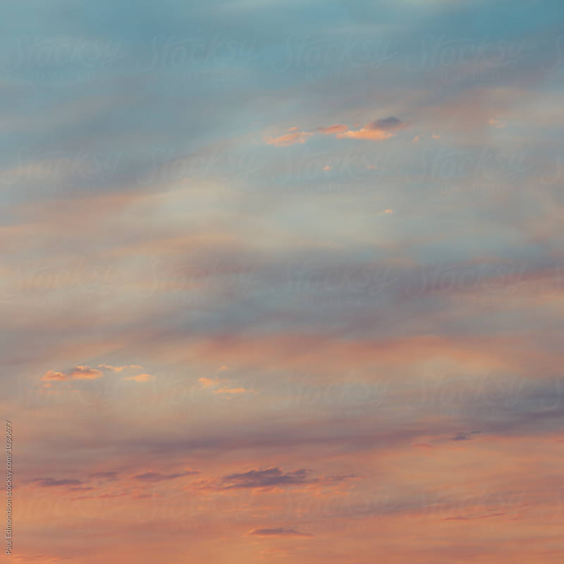 Sky and clouds at dusk, Utah