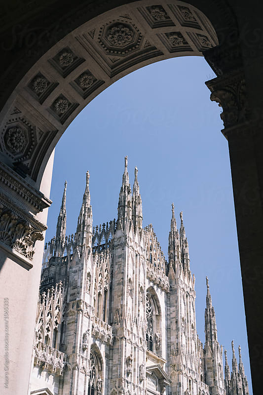 Milan Dome is the cathedral church of Milan, Italy., Italy