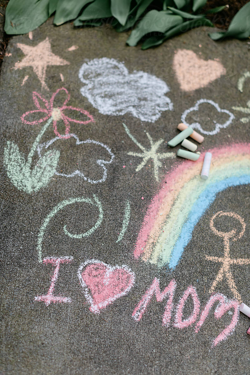 Cute Sidewalk Chalk for Mom