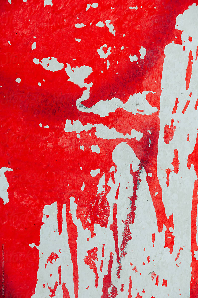 Abstract red painted background