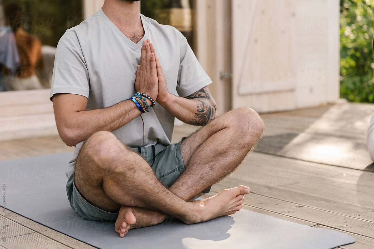 Anonymous Man In A Lotus Pose