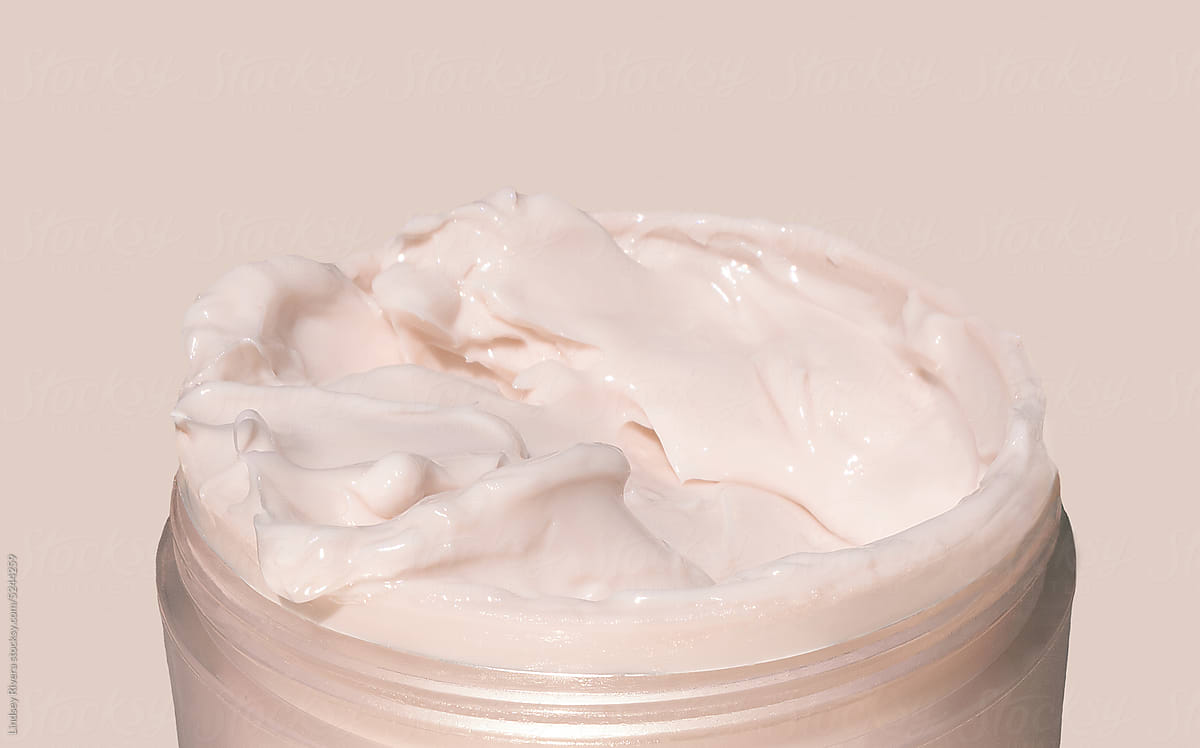 Jar of Creamy Skincare Product