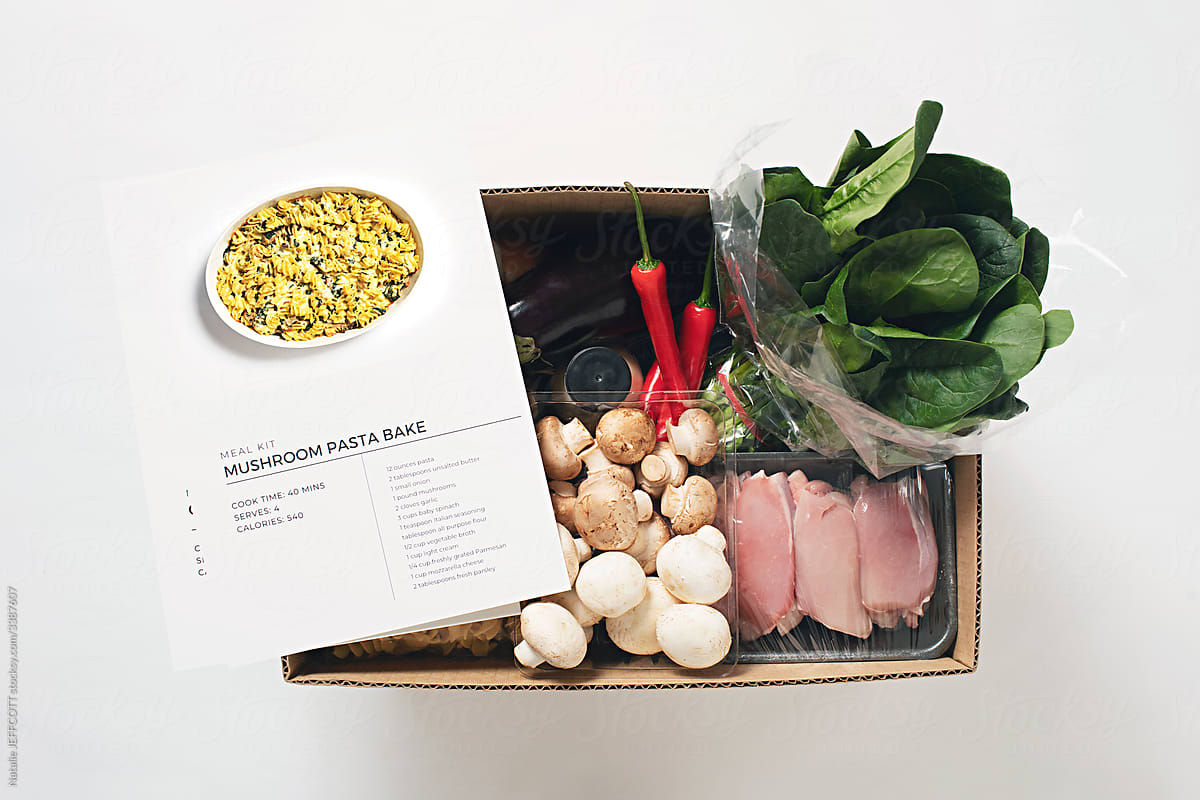 Meal kit delivery box