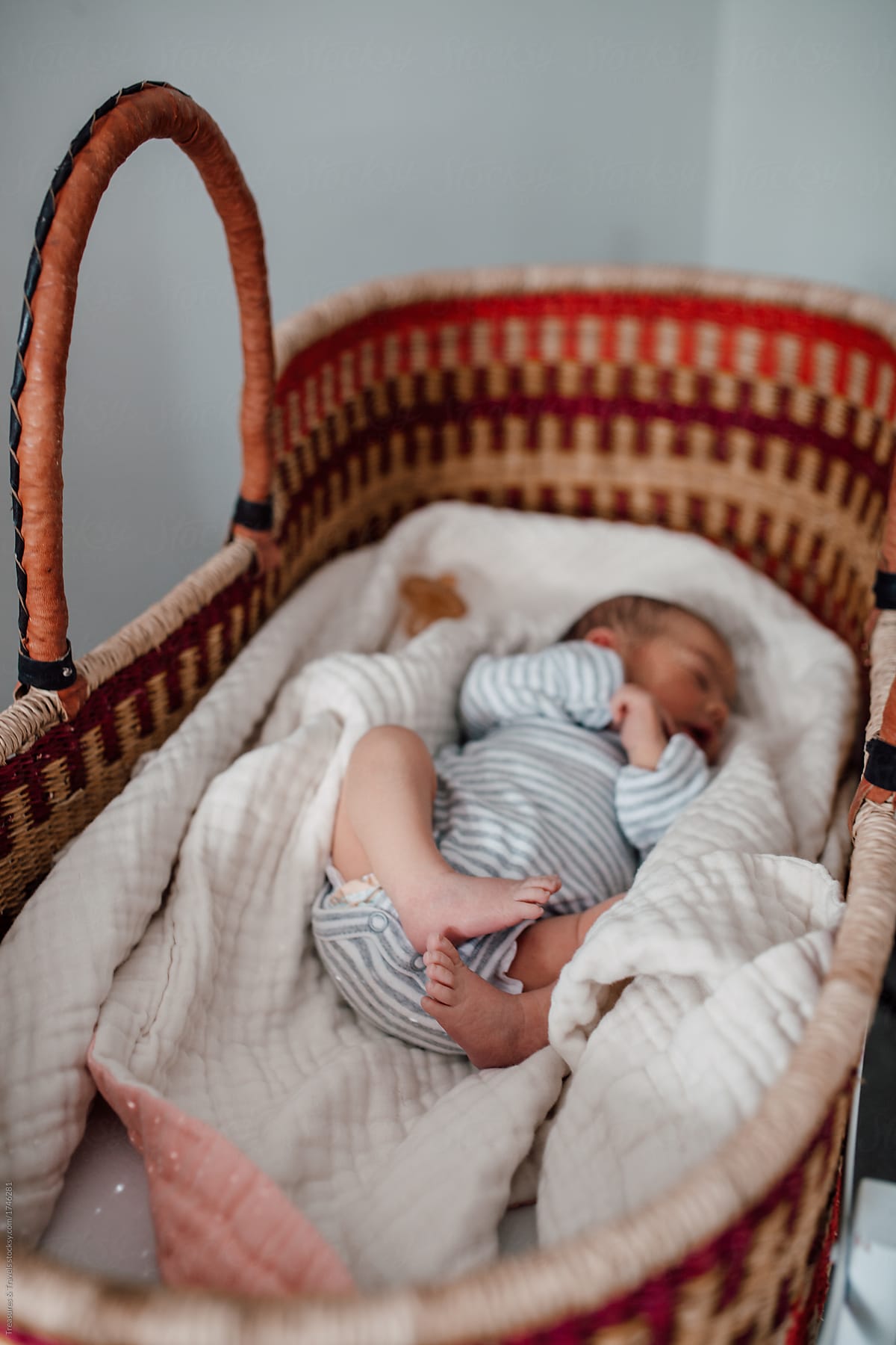 baby in a bassinet