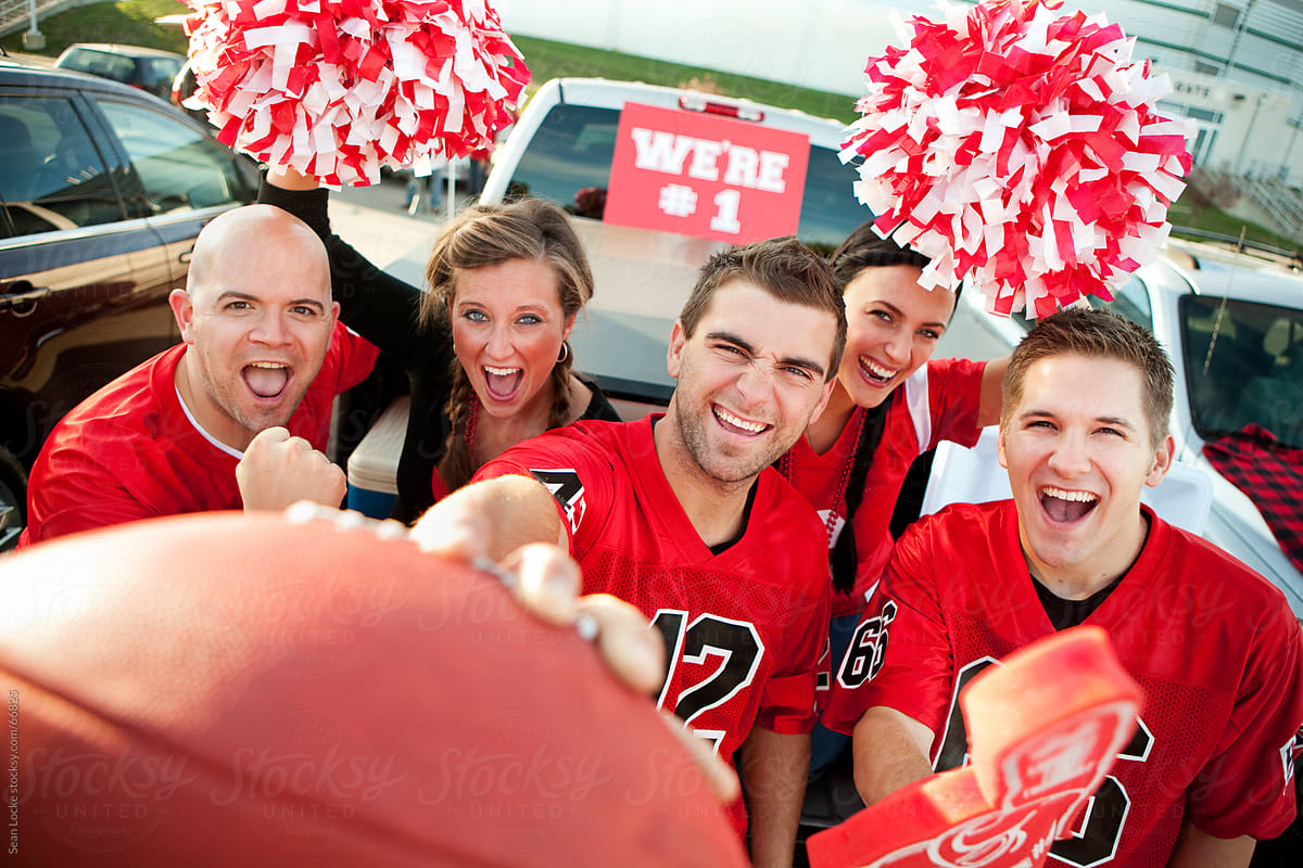Tailgating: Fans Excited for Football Game