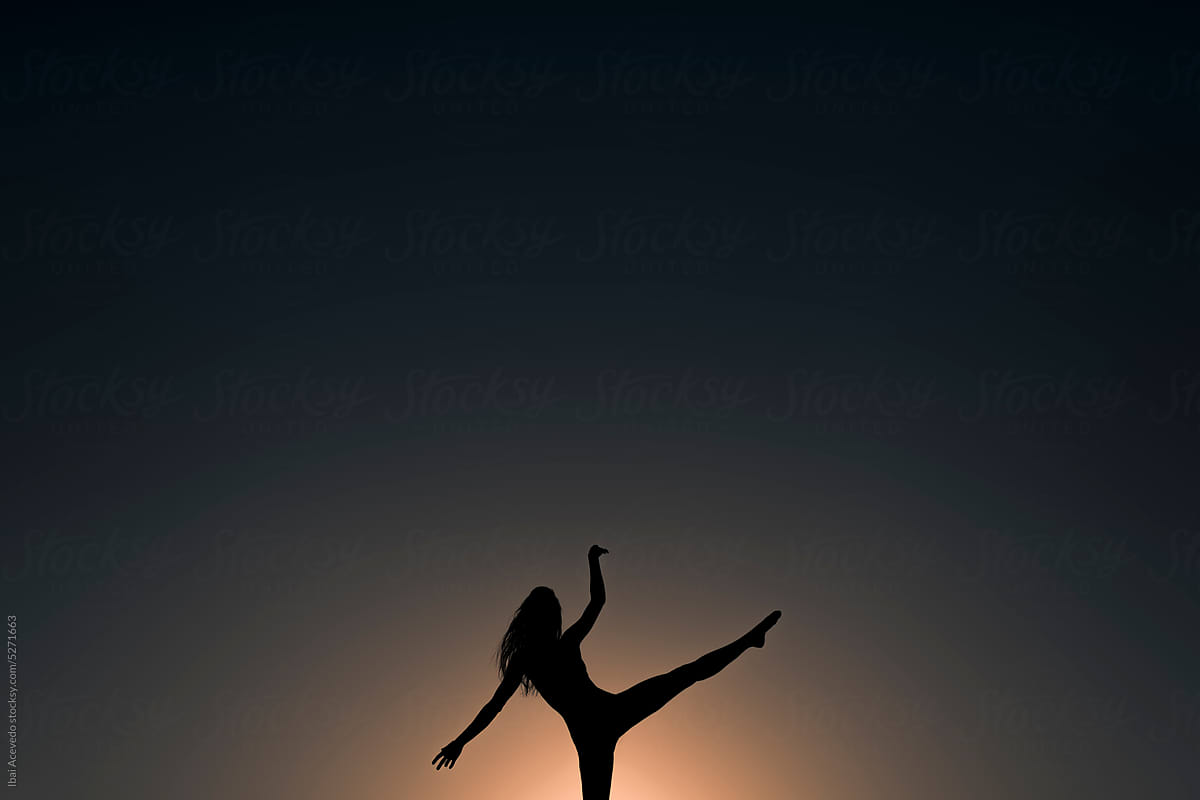 Collection of Woman Modern dance silhouettes in different poses 15774237  Vector Art at Vecteezy