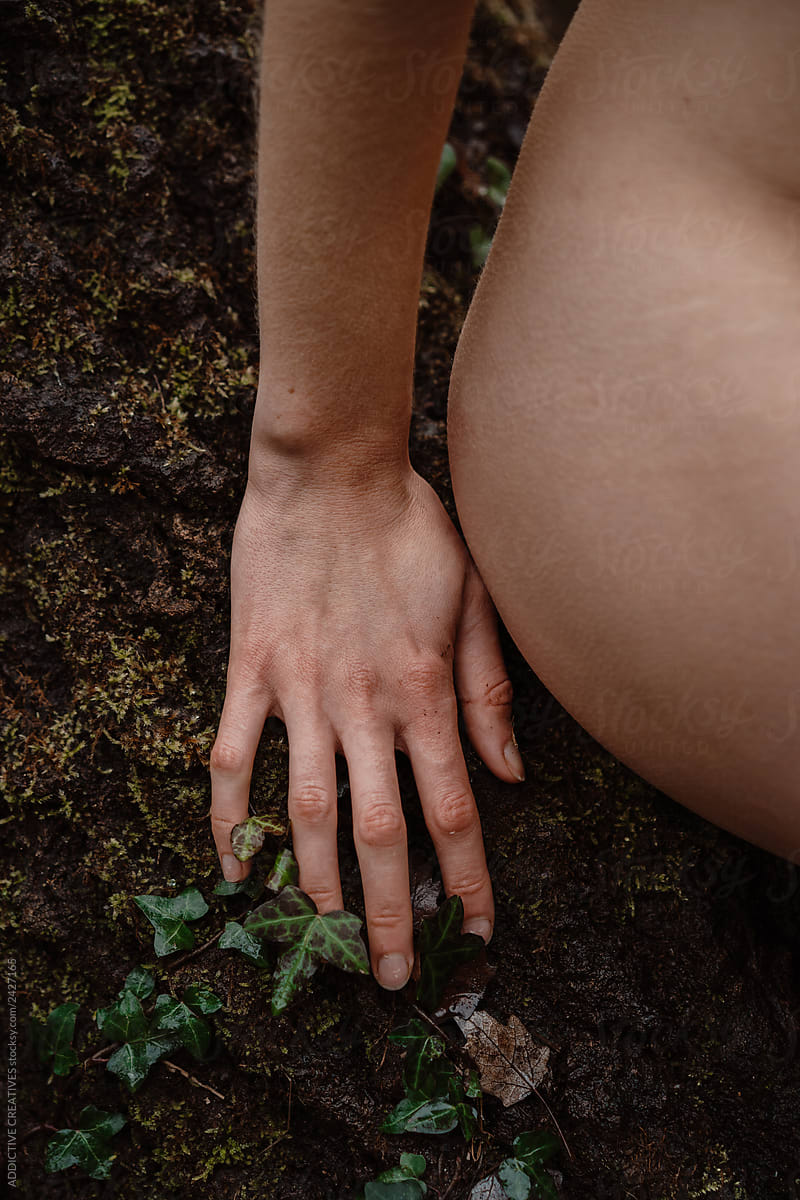 Body Parts Of Naked Woman In The Forest By Addictive Creatives Nude Woman