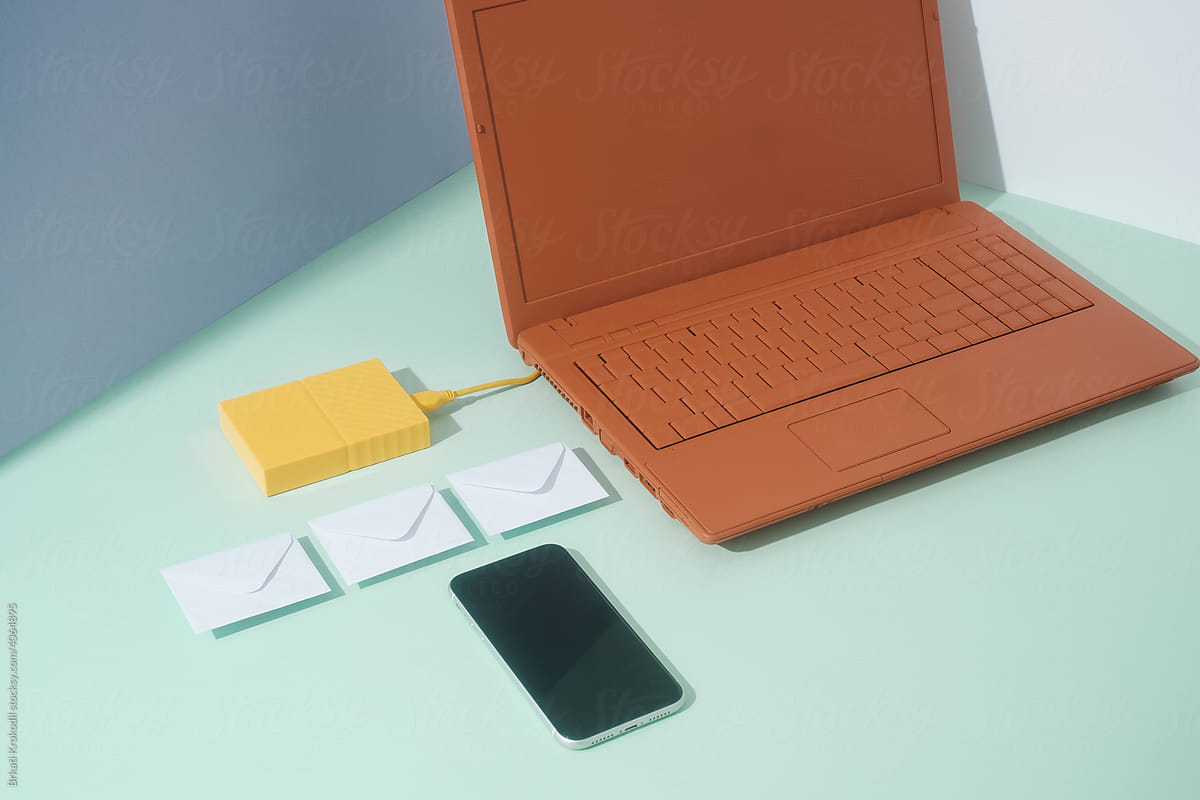 Technology And Business Themed Still Life Concept