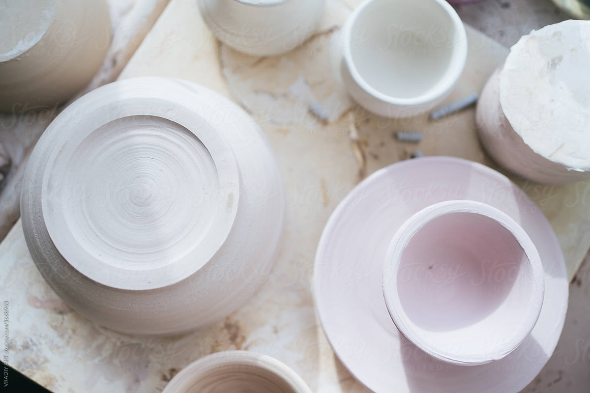 Ceramic handmade plates and bowls