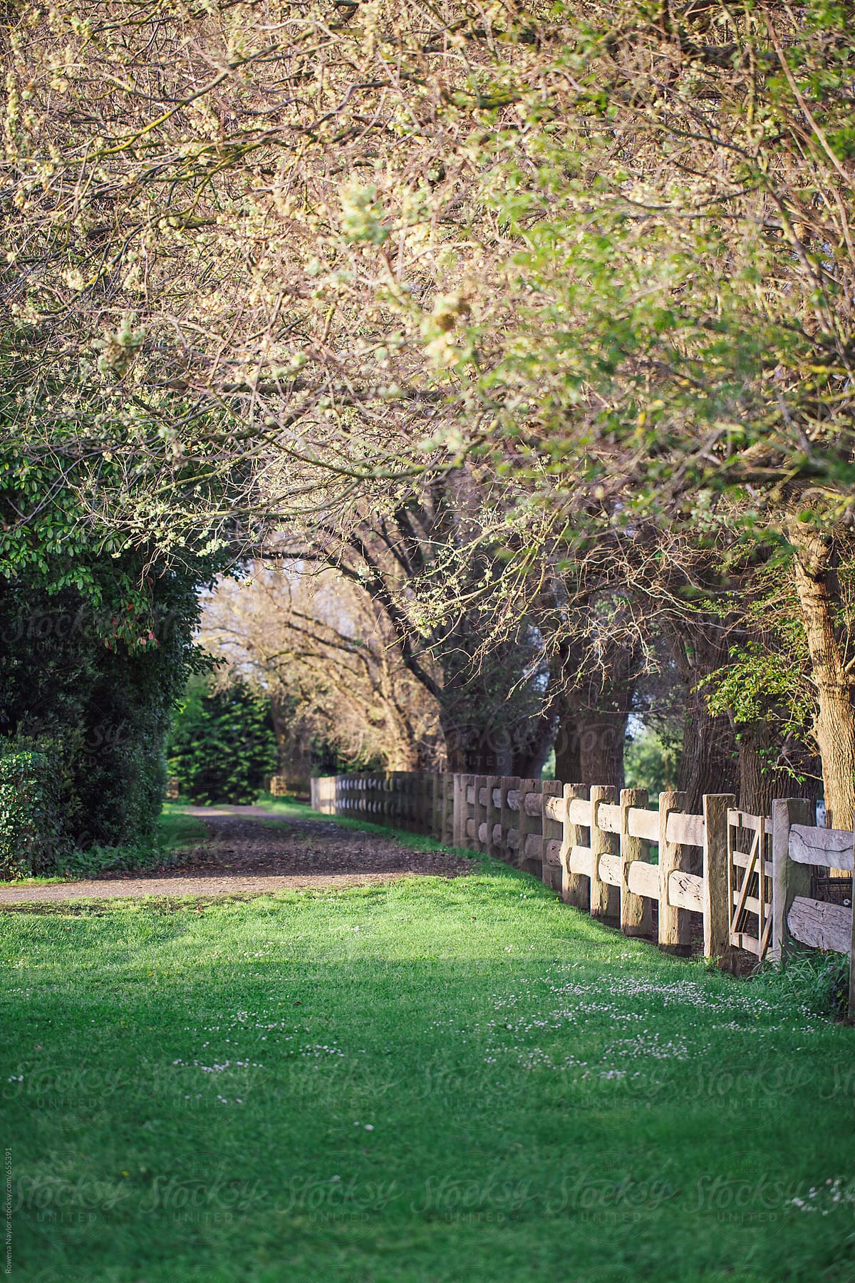 Serene entrance to country estate