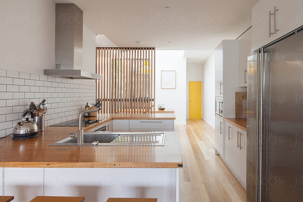 Contemporary kitchen in loft conversion