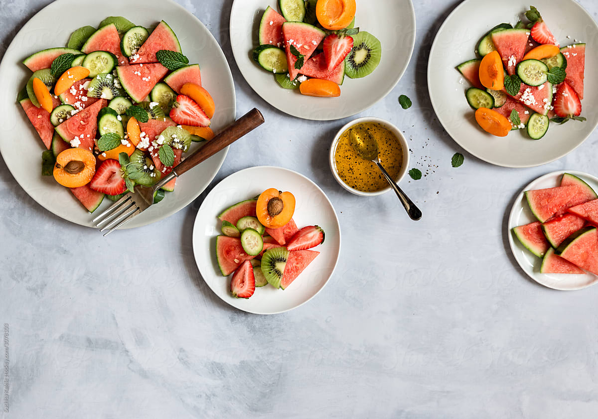 Summer Fruit Salad with Feta