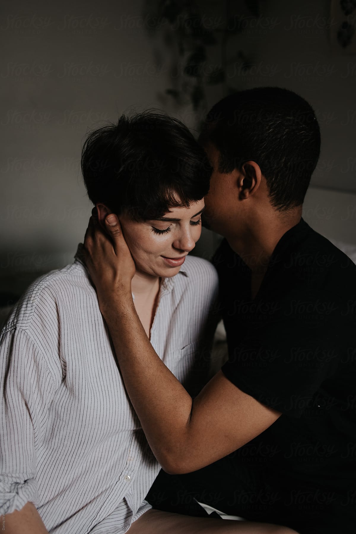 Intimate Couple Shoot In Their Bedroom By Stocksy Contributor Jess