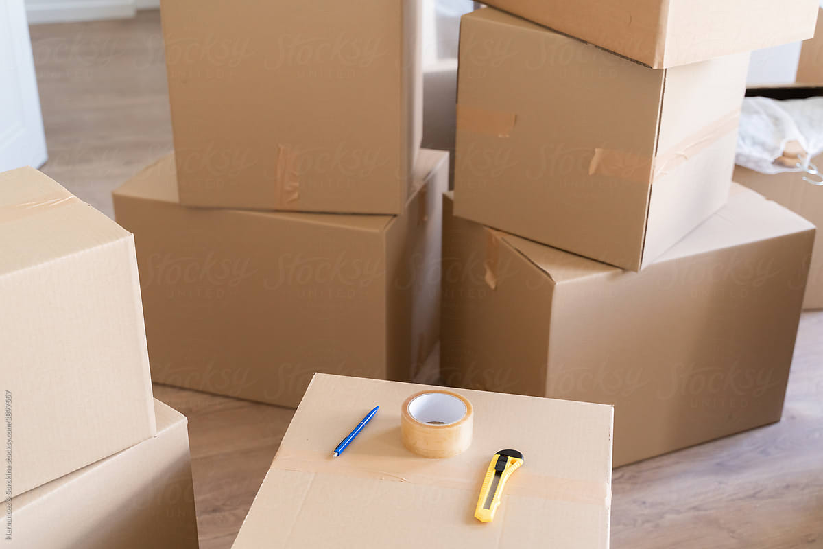 Tools For Packing Belongings In Boxes