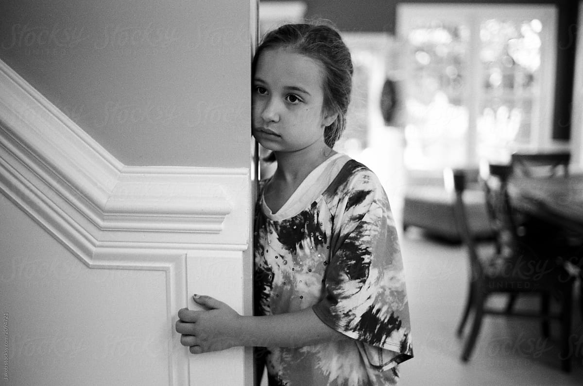 Cute Young Girl Looking Somber Del Colaborador De Stocksy Jakob 
