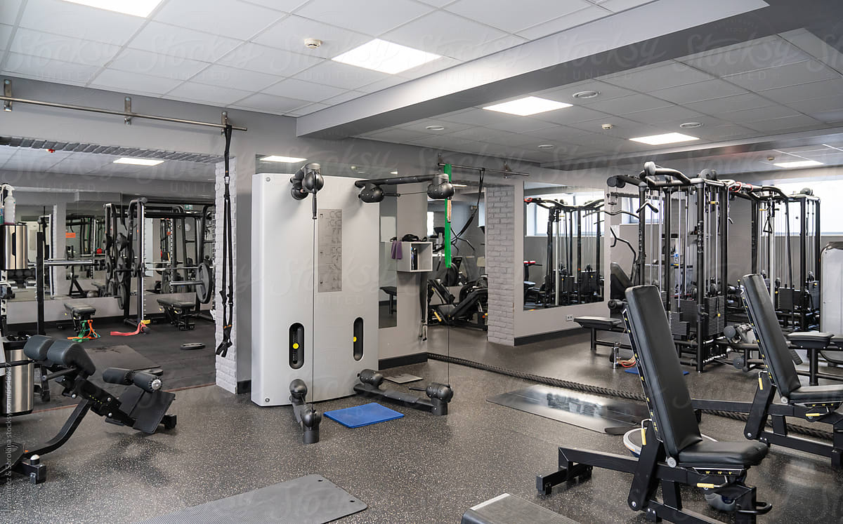 Equipment In The Gym Working Out Space