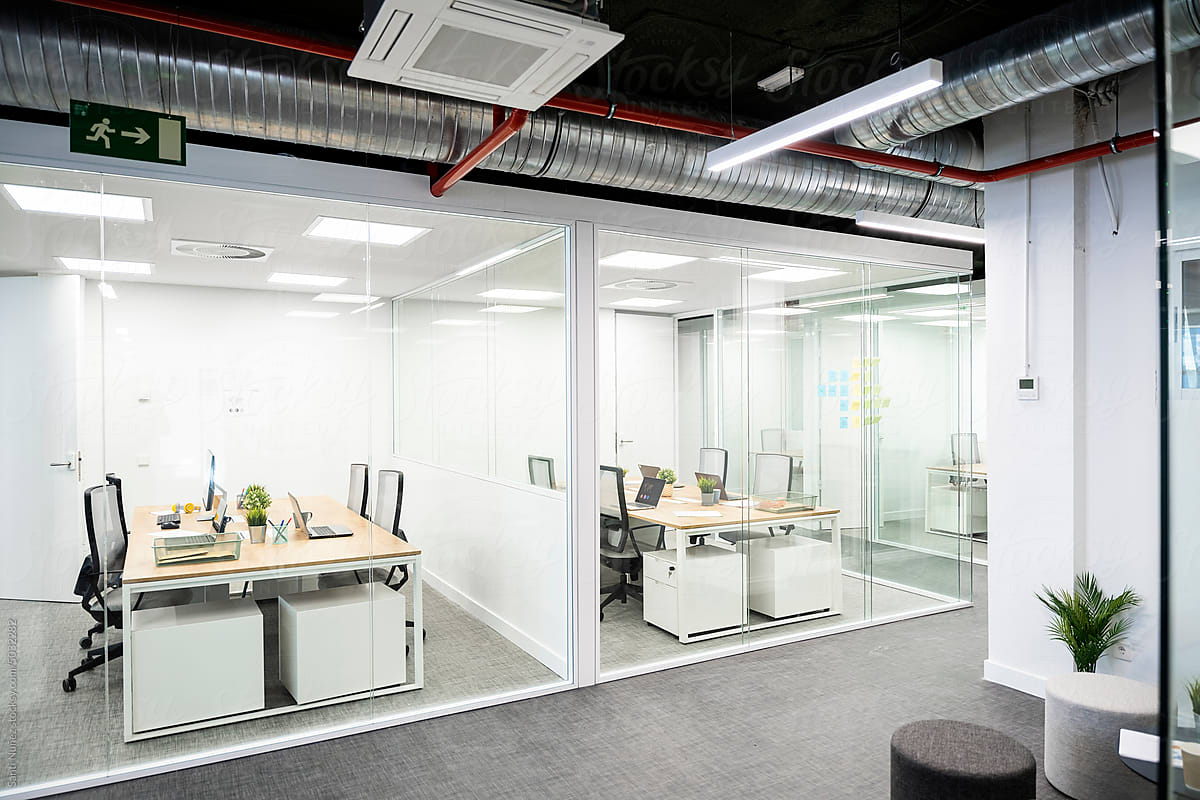 Inside Modern and Bright Office