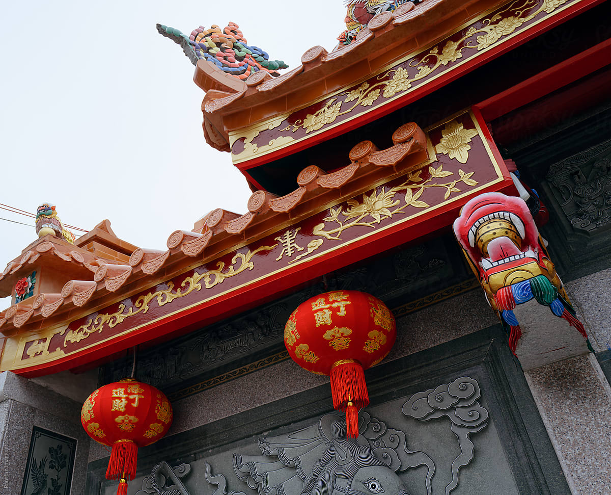 Detail of ancient Chinese ancient temple