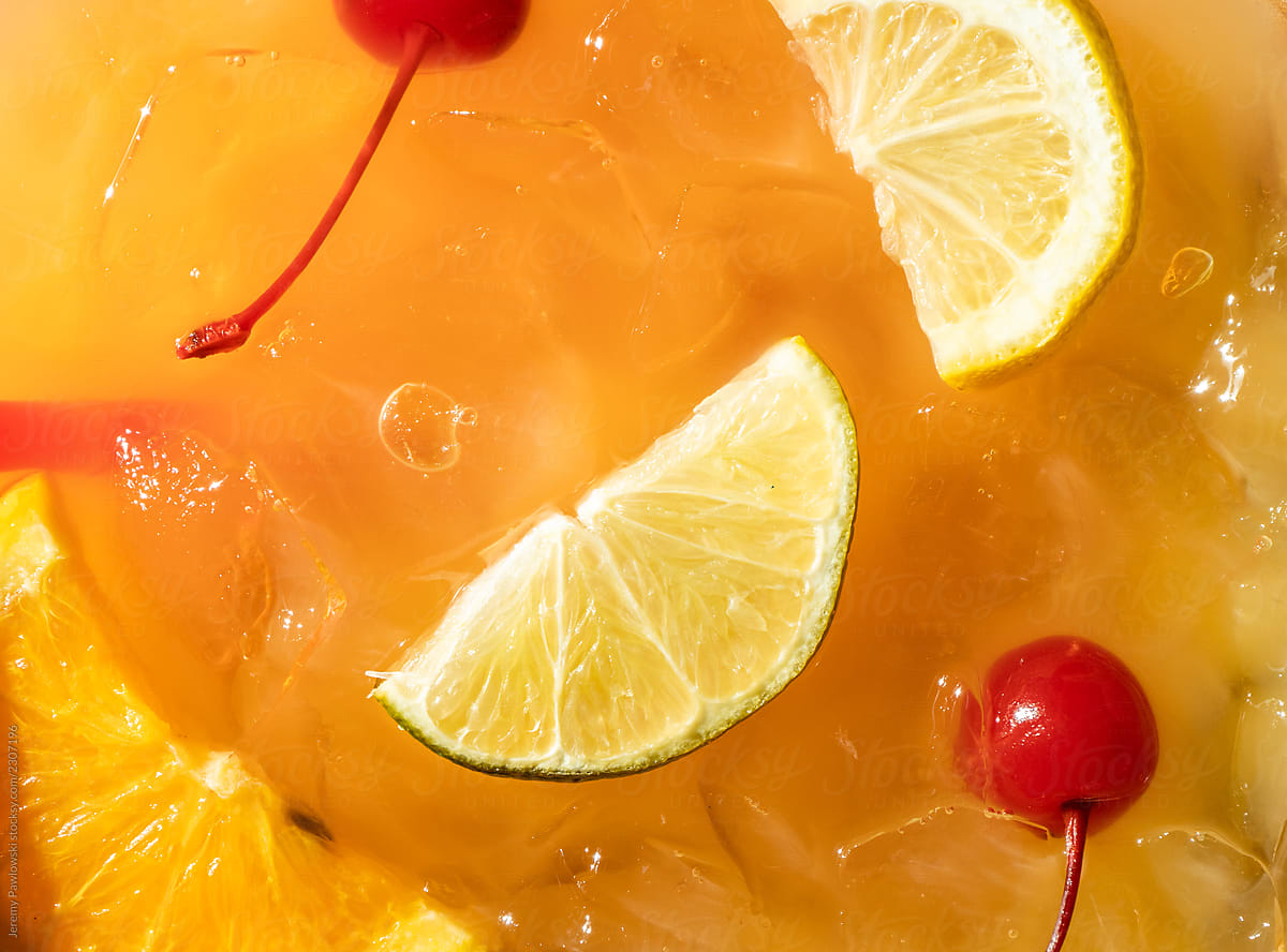 Citrus Summer Liquor Cocktail