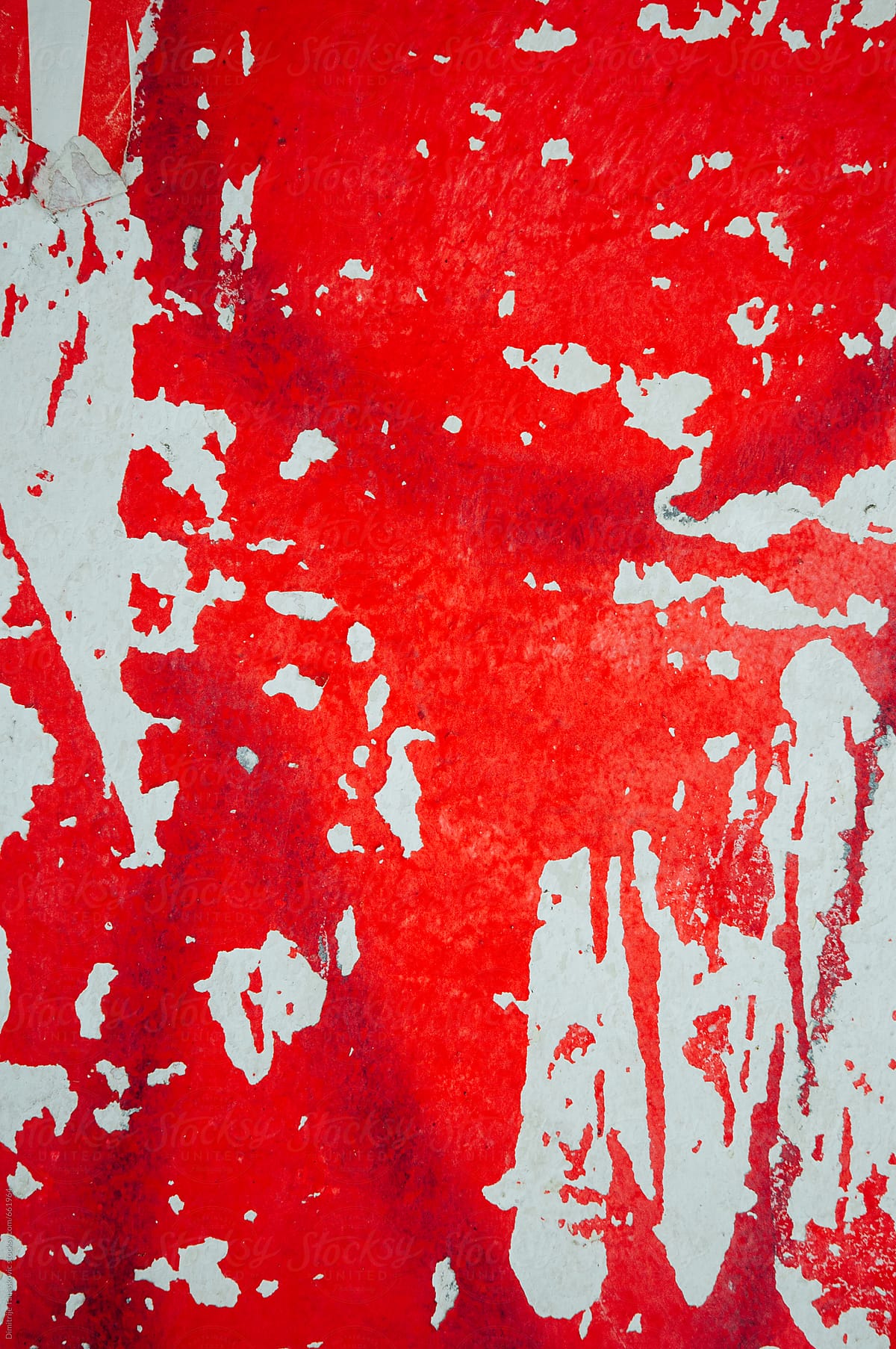 Abstract red painted background