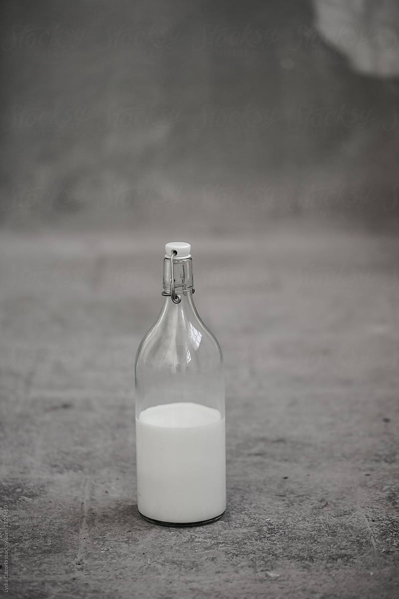 A milk bottle