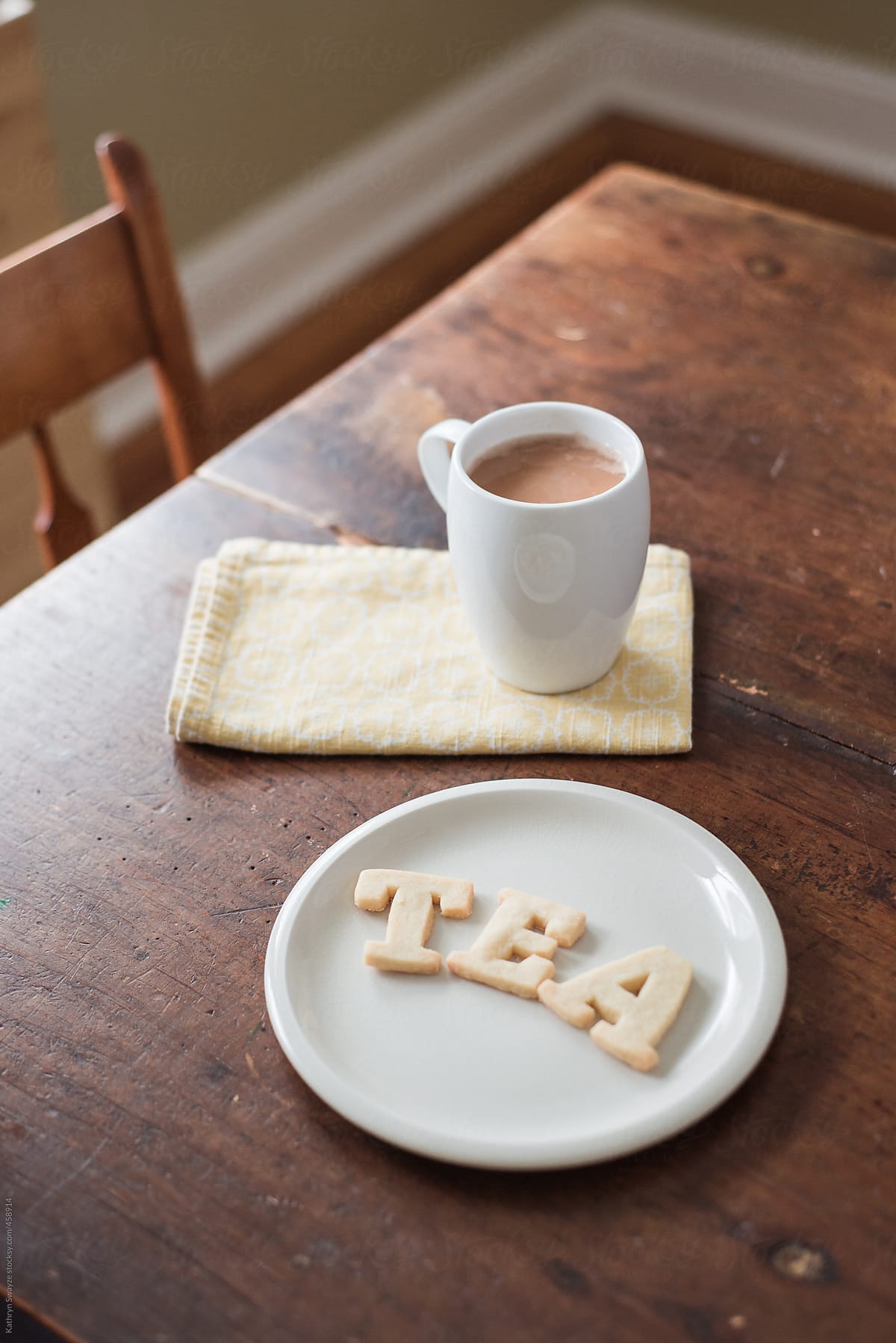 Shortbread Cookie Letters spelling out \