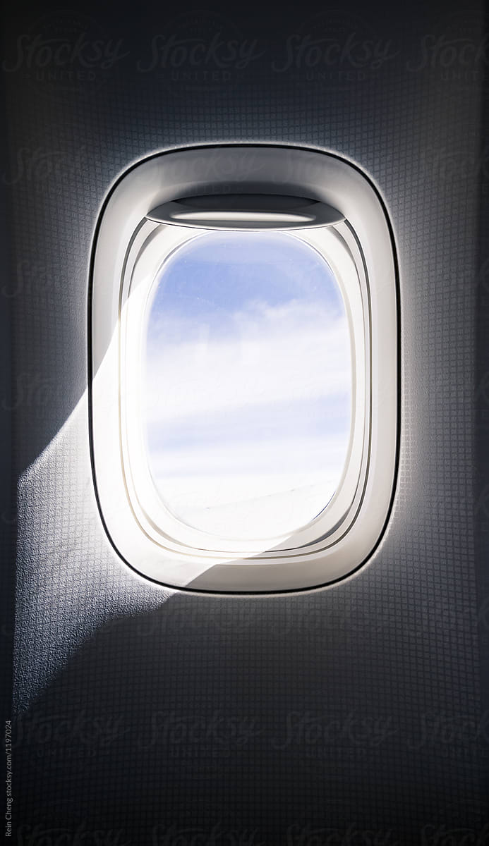 light from airplane window