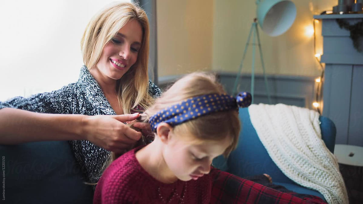 Mother And Daughter Spending Time Together On Christmas By Stocksy Contributor Lumina Stocksy 