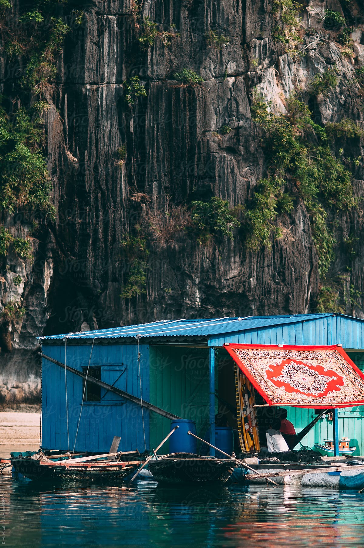 Floating house in Halong Bay