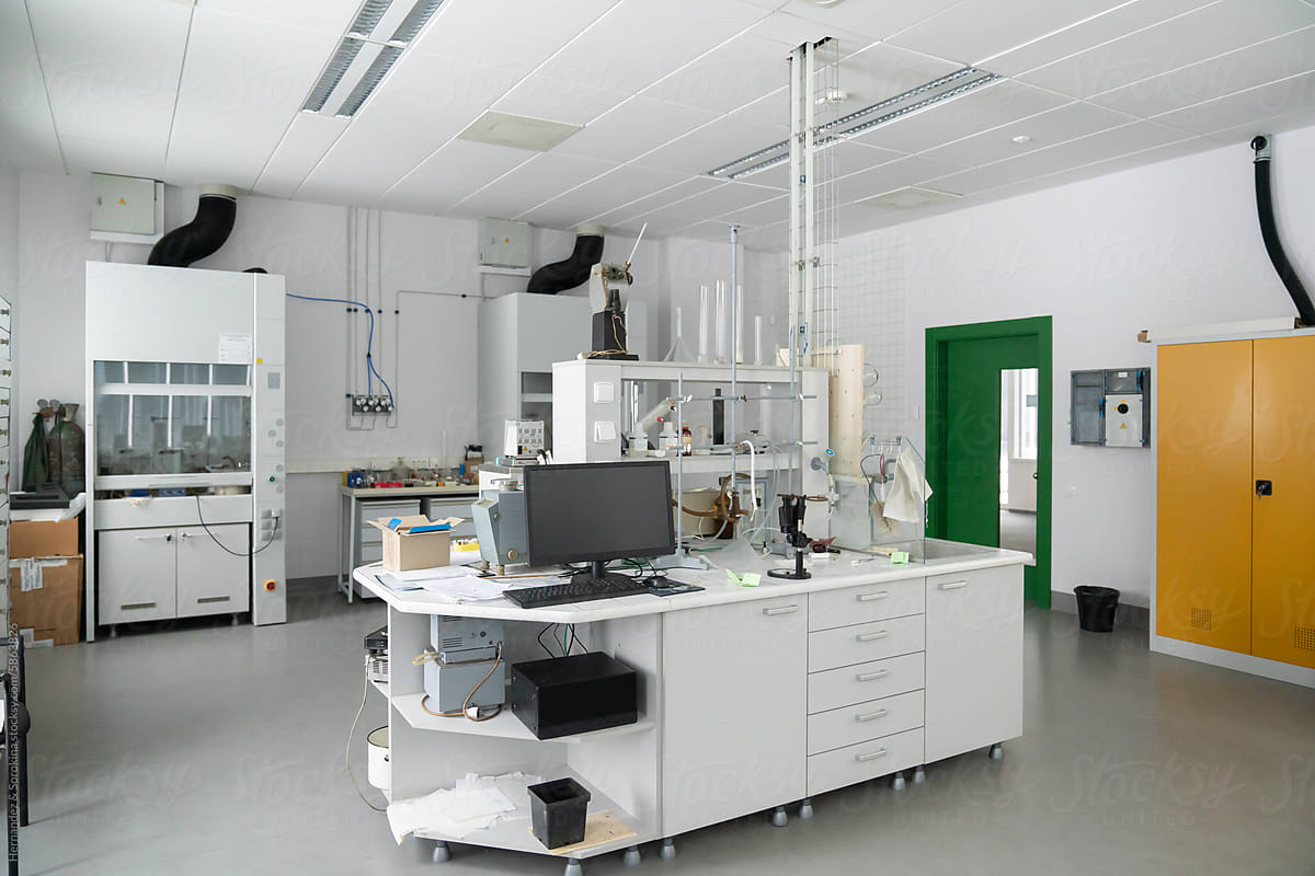 Modern Bright Laboratory Room