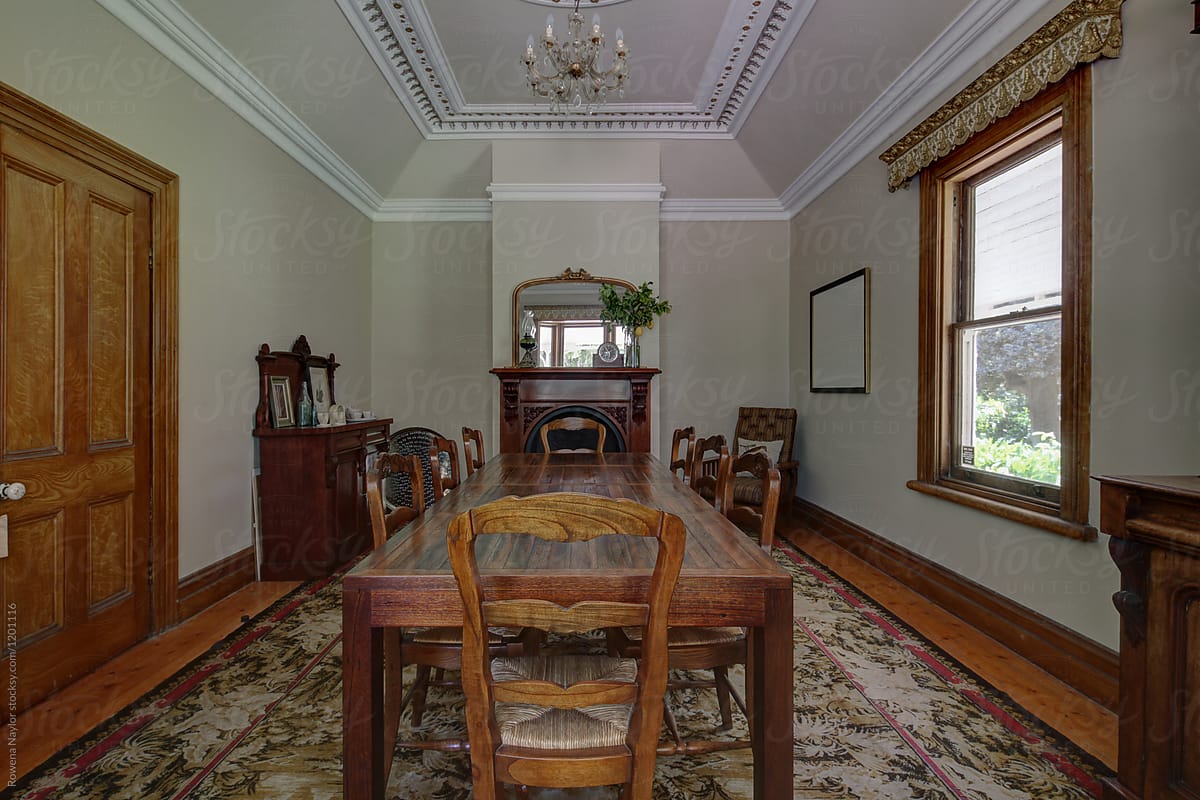 Formal dining room of Victorian Homestead