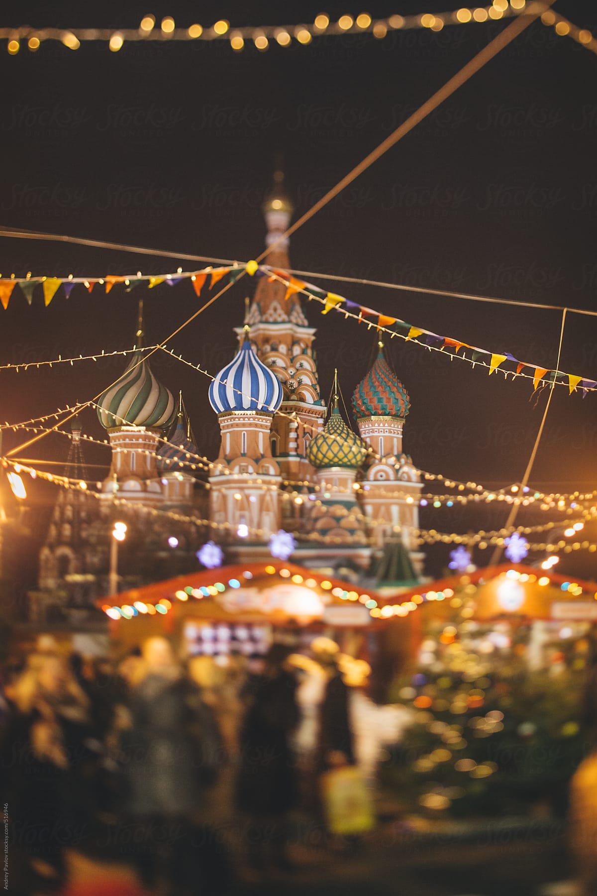 New year\'s fair at Red Square, Moscow