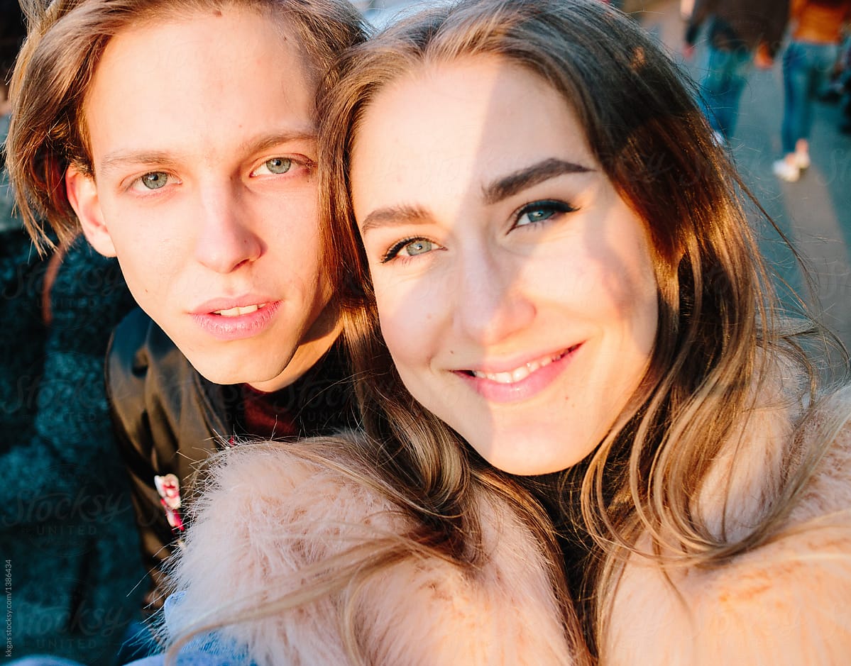 "Cute Twenties Friends Taking Selfies In London" by Stocksy Contributor