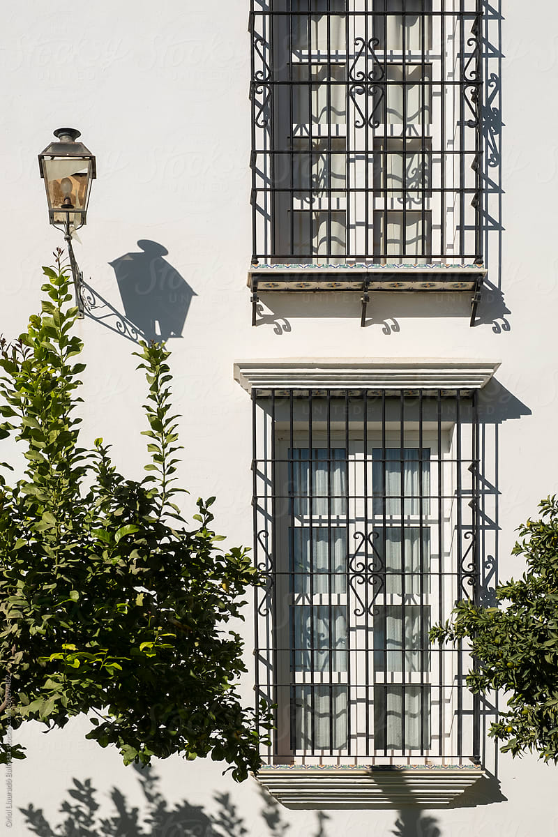 Facade of a building in El Rocio.