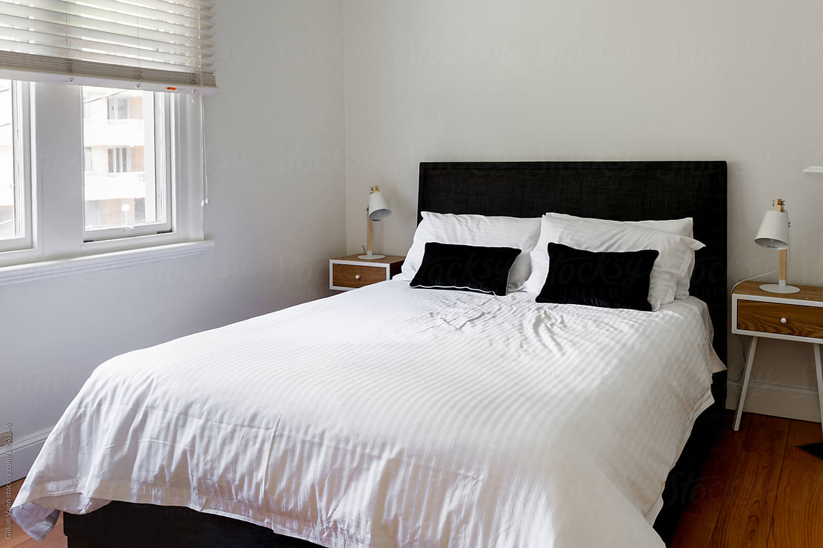 Minimalist Bedroom In Black And White By Gillian Vann Bedroom