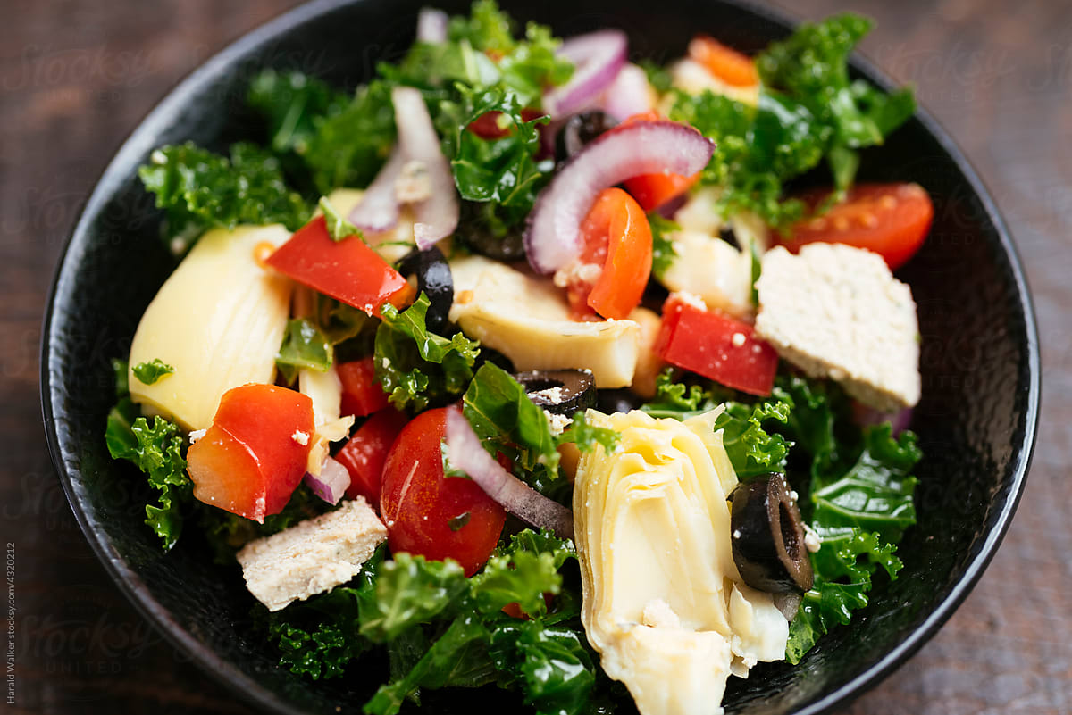Mediterranean Winter Kale Salad