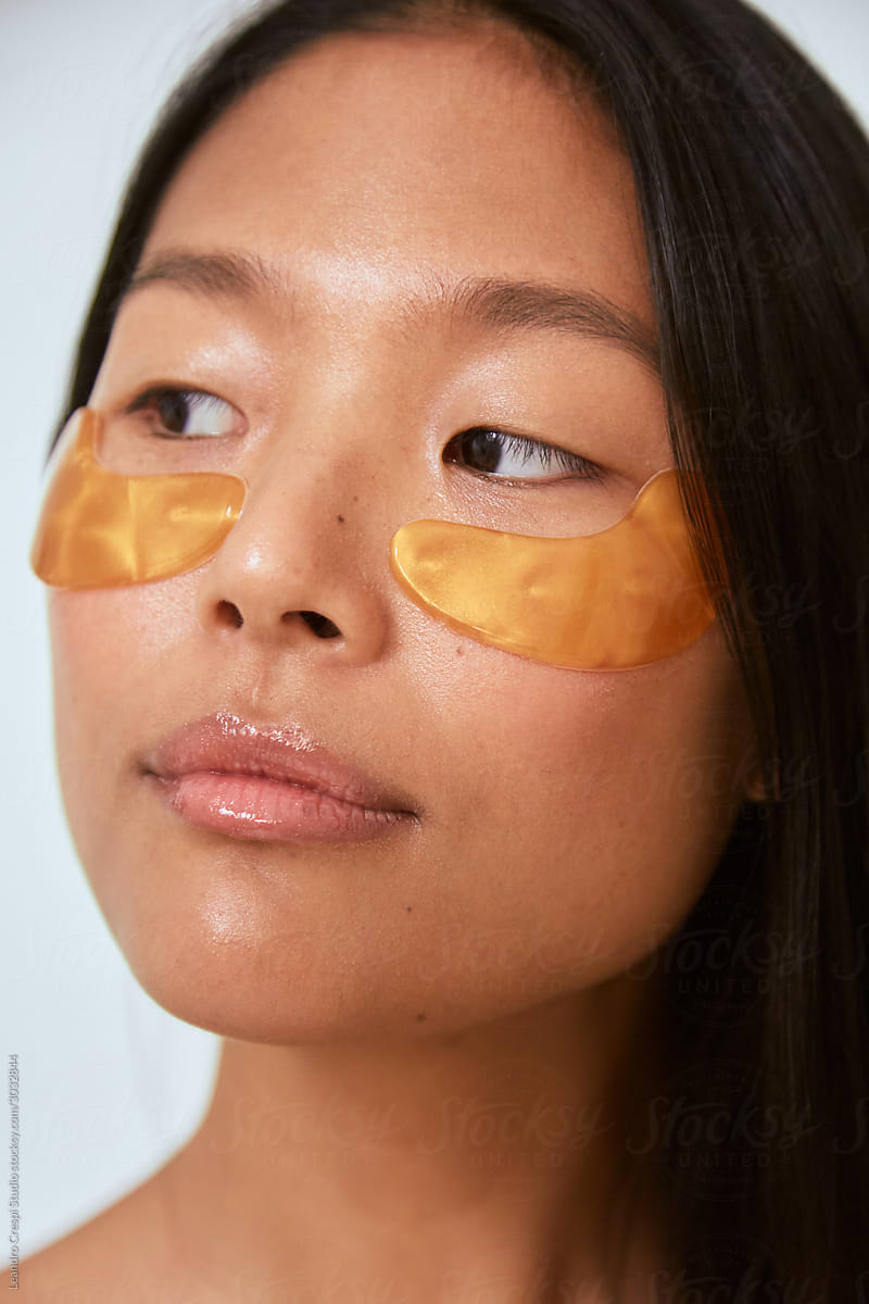 Skincare Woman Portrait - Collagen Under Eye Patch