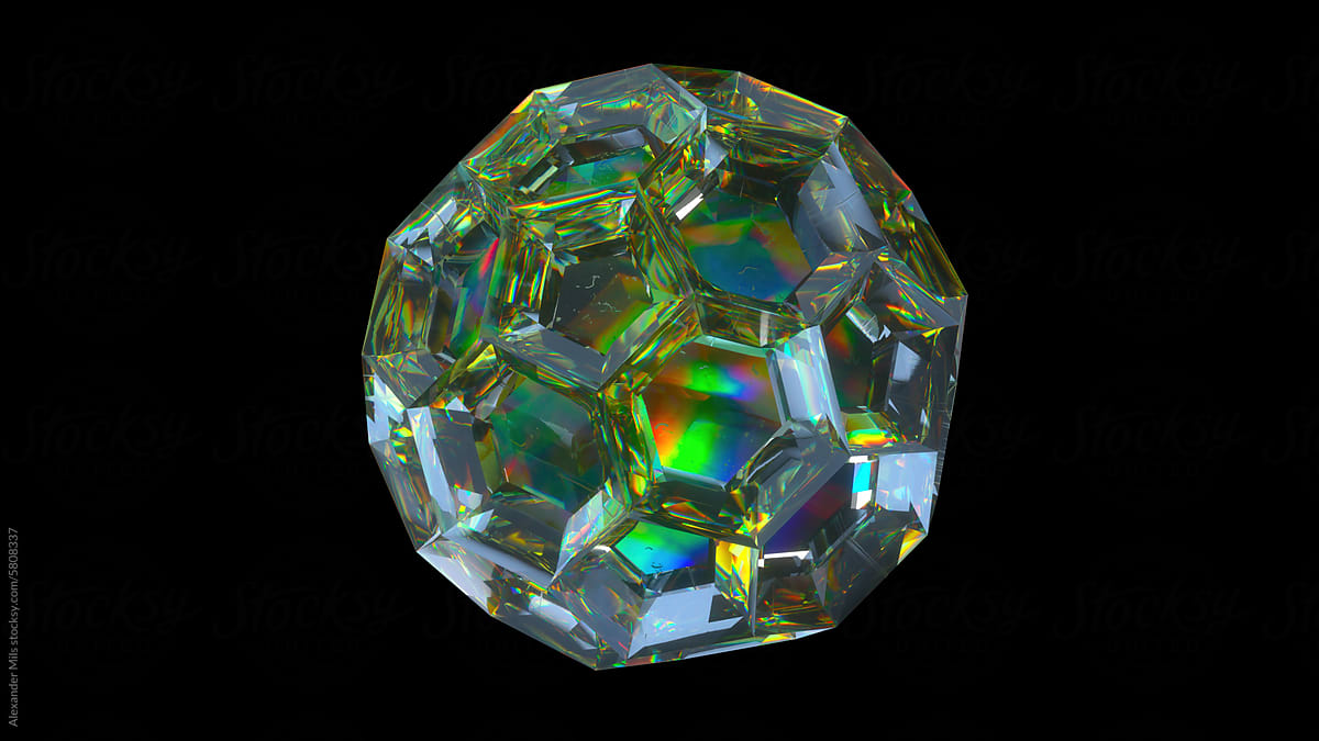 Green Abstract Crystal Ball