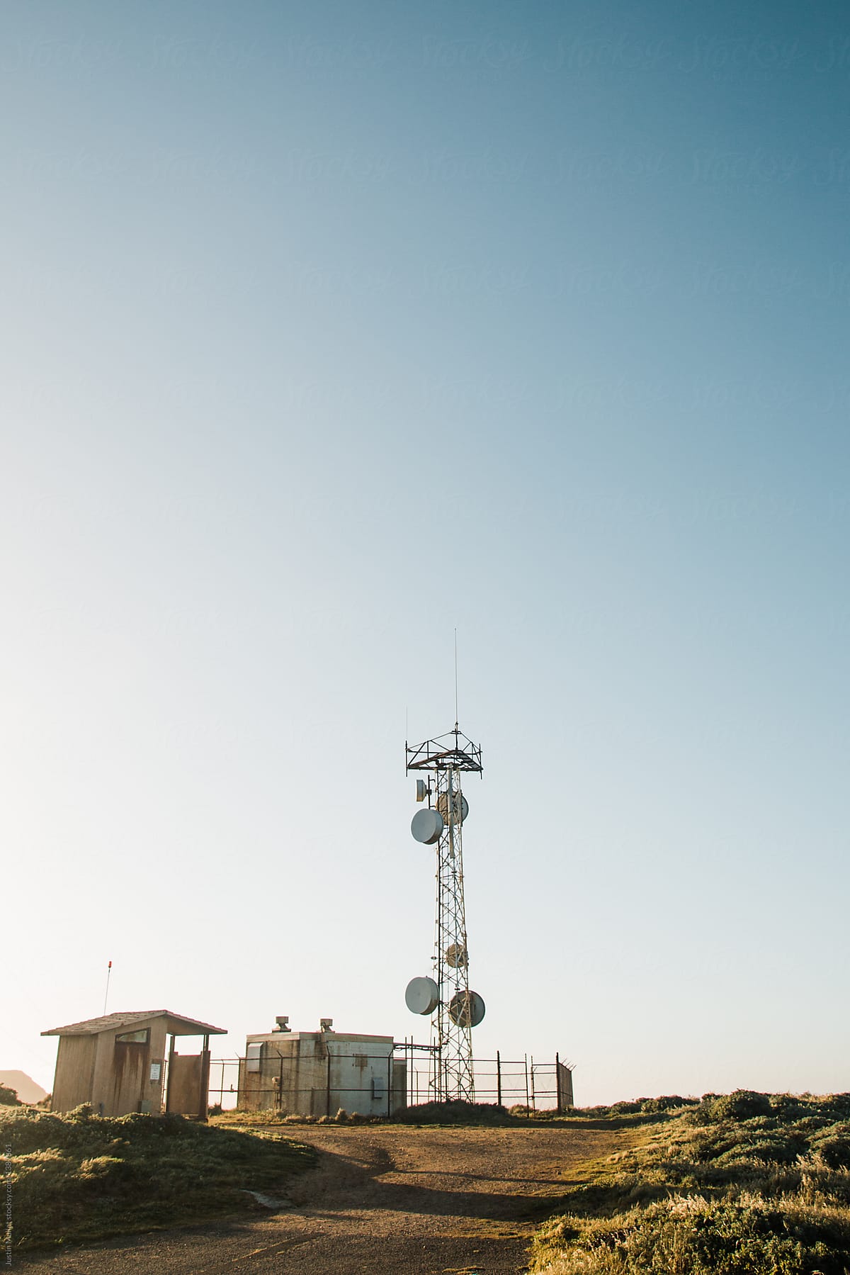 Radio Communications Tower at Point Reyes National Seashore.