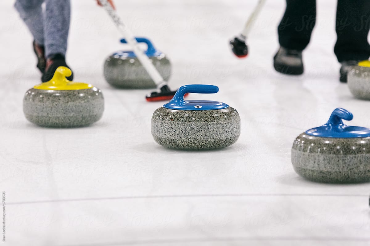 Curling: Stone About To Get Knocked By Another