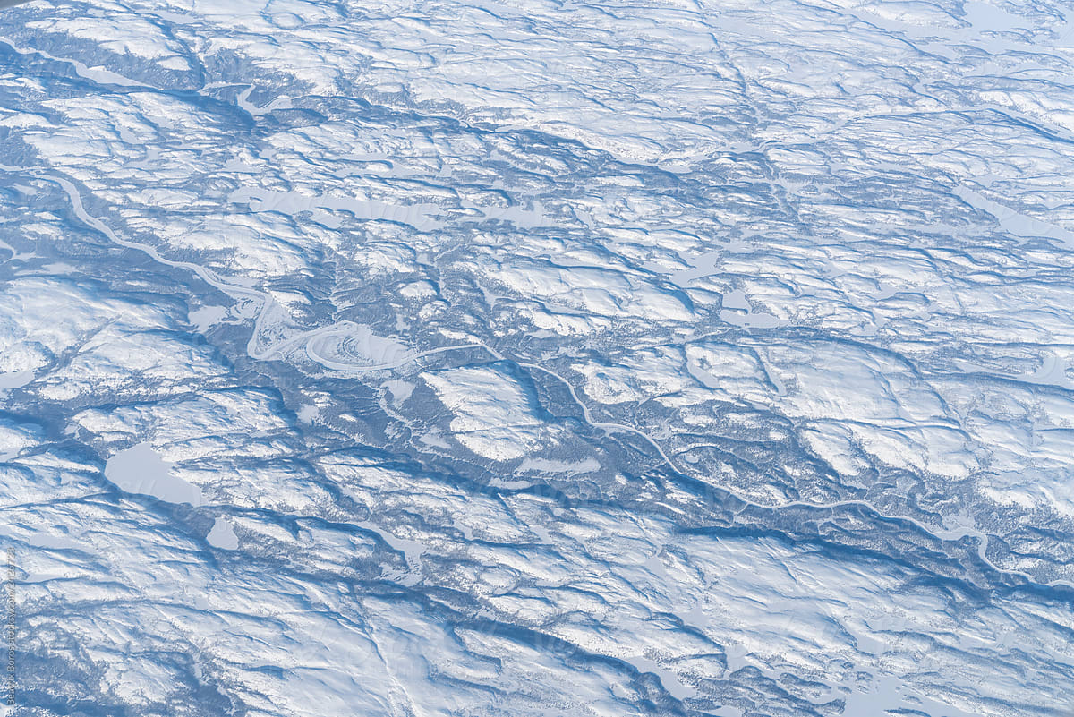 Quebec covered with snow and ice