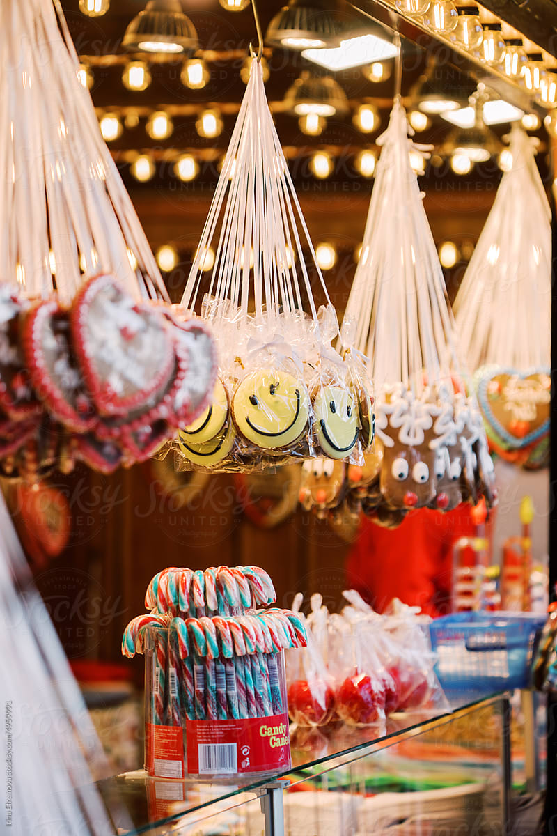Sweets Stall at a German Christmas market