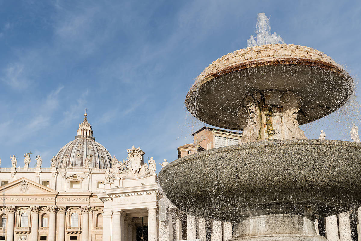 Big Fountain in the Vatican City