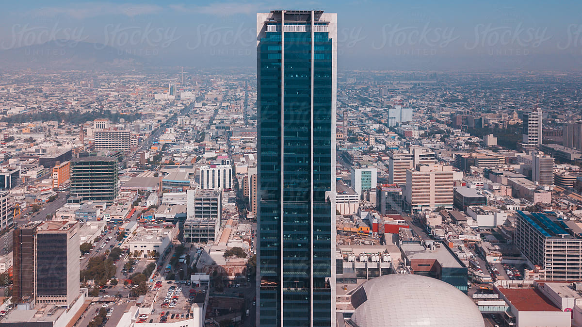 tall modern skyscraper in Mexico