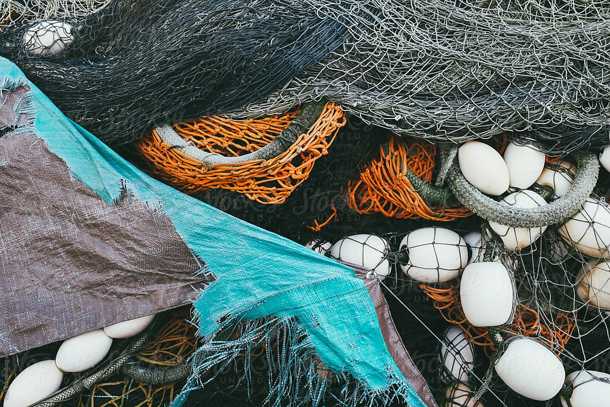 Pile Of Commercial Fishing Nets by Stocksy Contributor Rialto Images -  Stocksy
